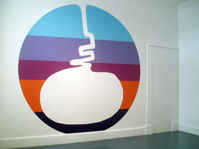 Mark McGreevy: Untitled, 2005, acrylic wall painting, size variable; installation shot, Irish Museum of Modern Art Process Room; courtesy the artist